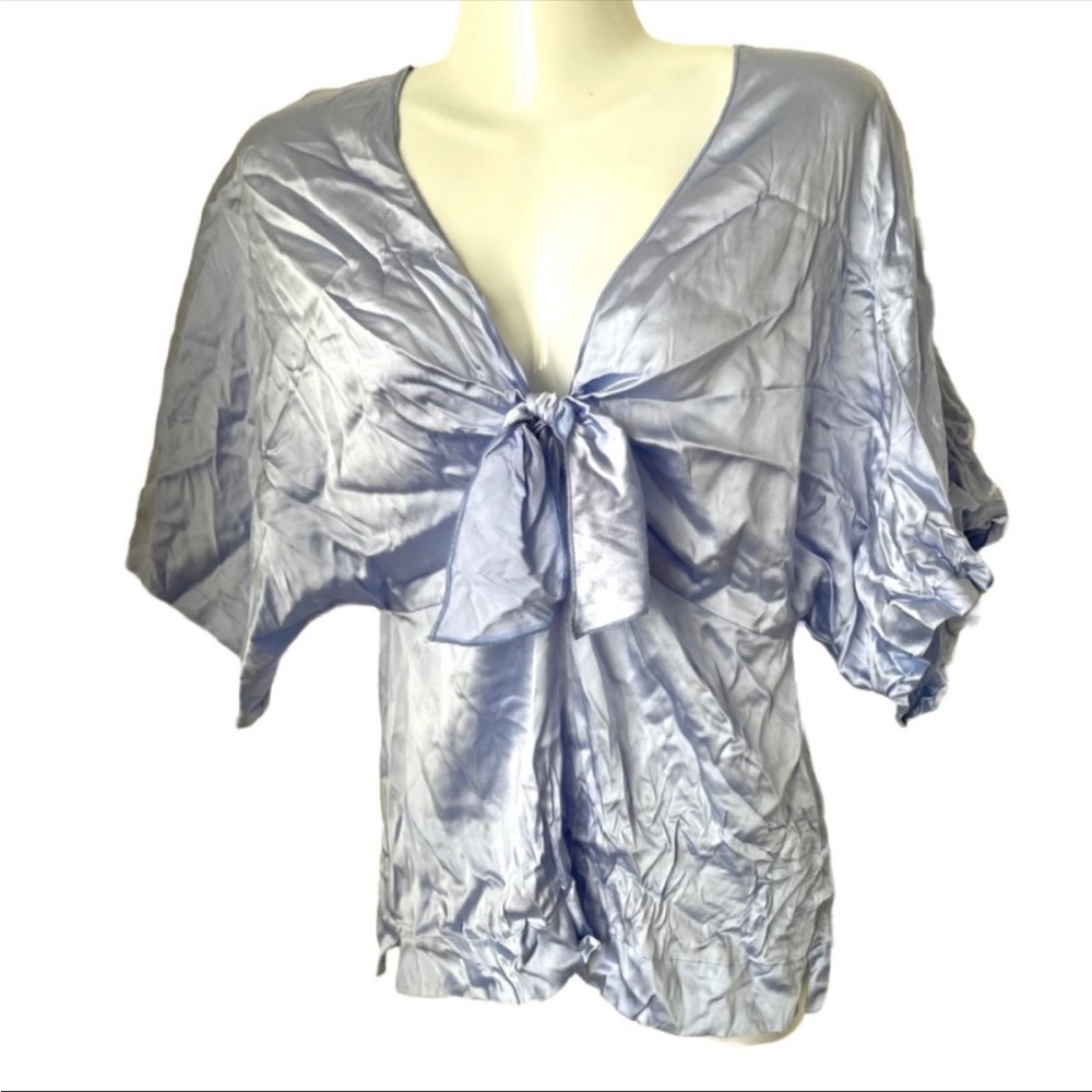Jucca blue silk top size small